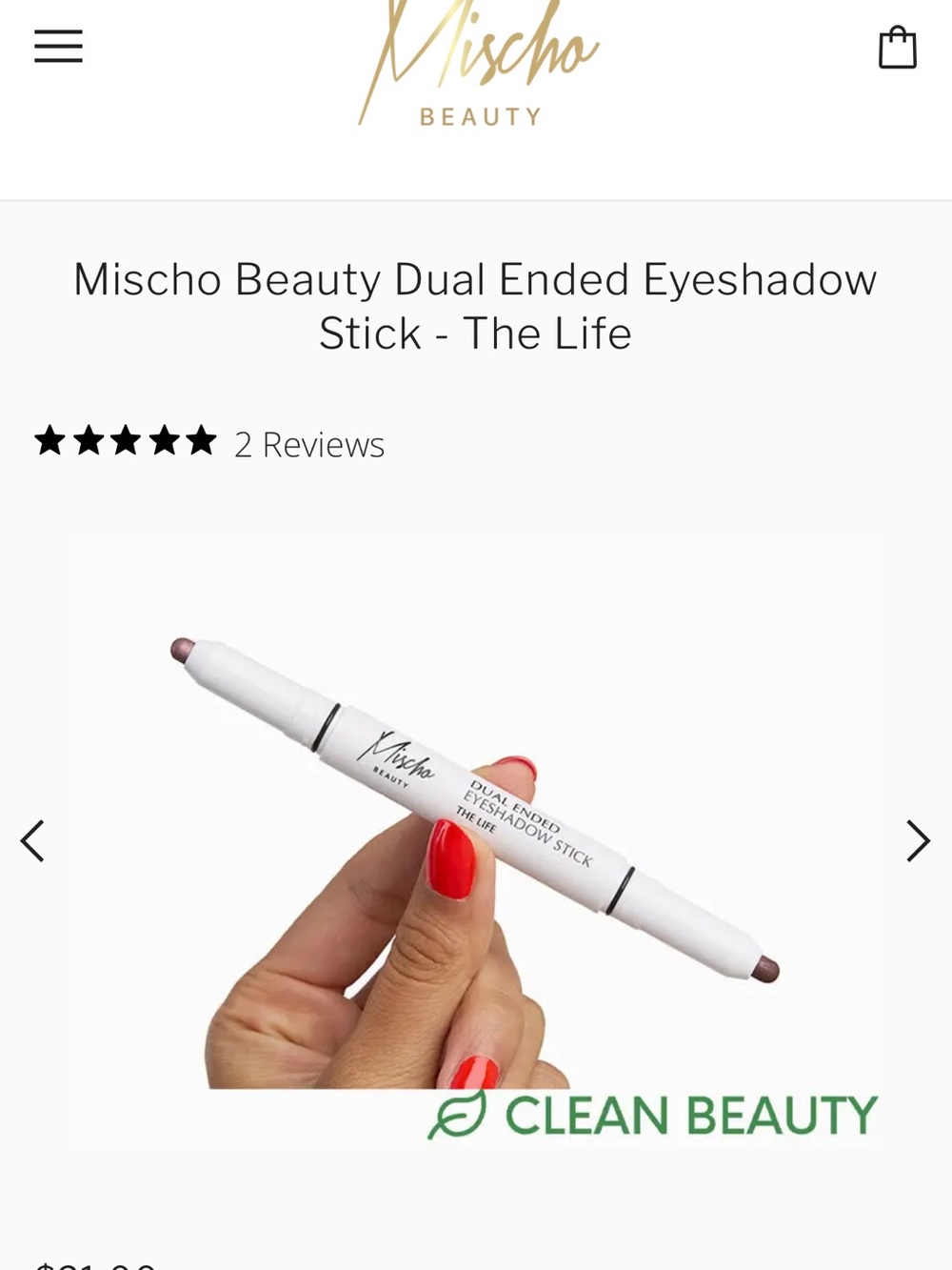 Dual Ended Eyeshadow Stick – The Life (Pink/Brown)